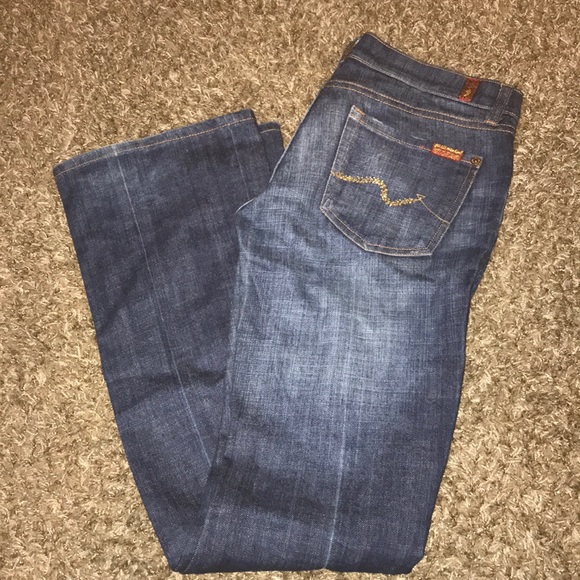 7 for all mankind Jeans Size 27 Inseam 33 inches - Picture 2 of 6